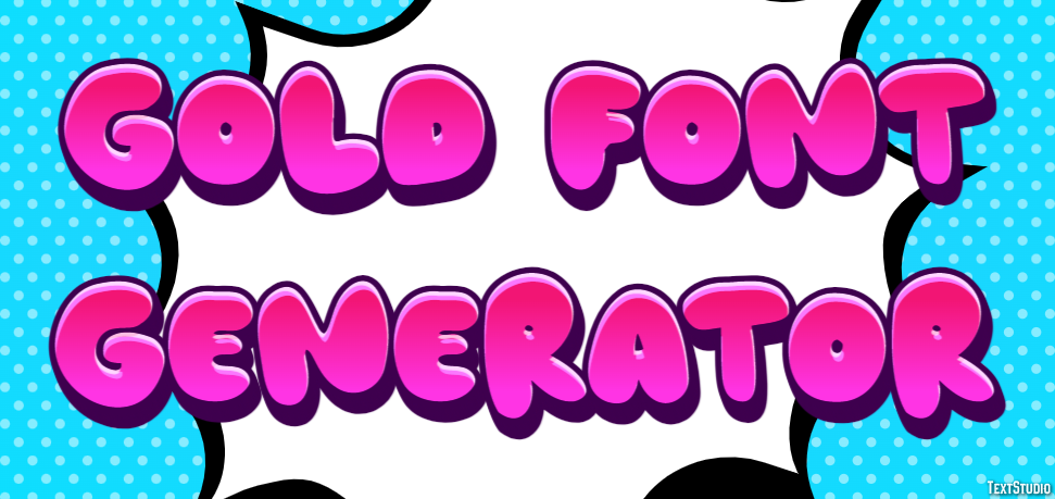 Gold Font Generator Efekt tekstowy