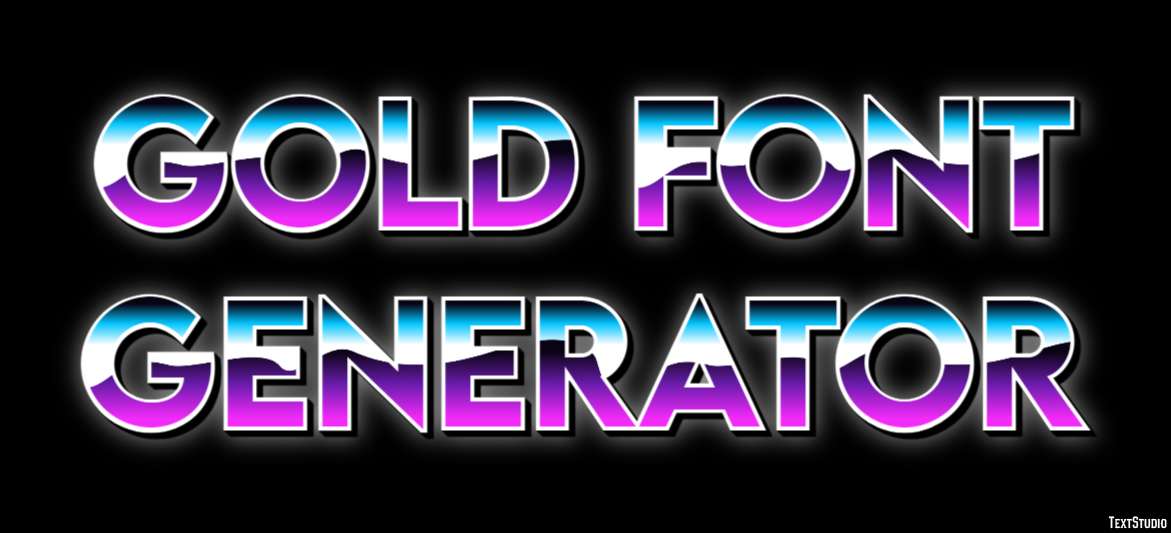 Gold Font Generator Efekt tekstowy