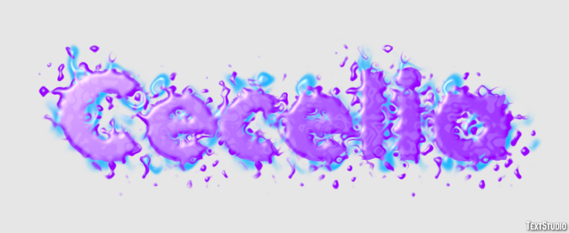 Cecelia Text effect
