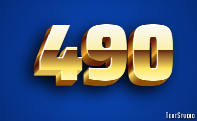 490 Text Effect