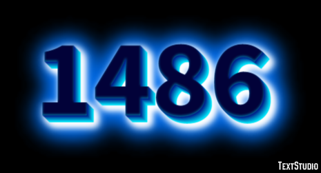 1486 Text Effect