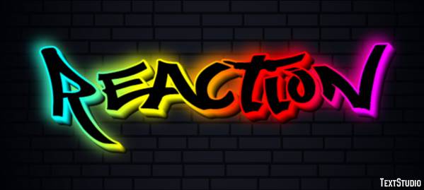 Reaction Text Effect