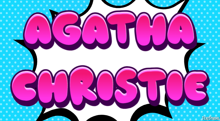 Agatha Christie Efeito de texto