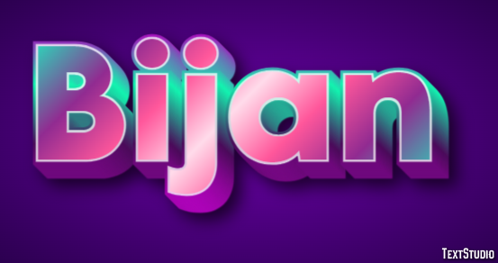 Bijan Text Effect