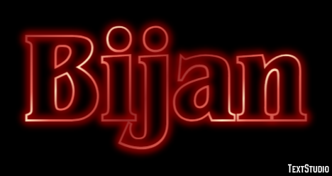 Bijan Text effect