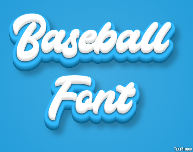 Baseball Font テキスト効果
