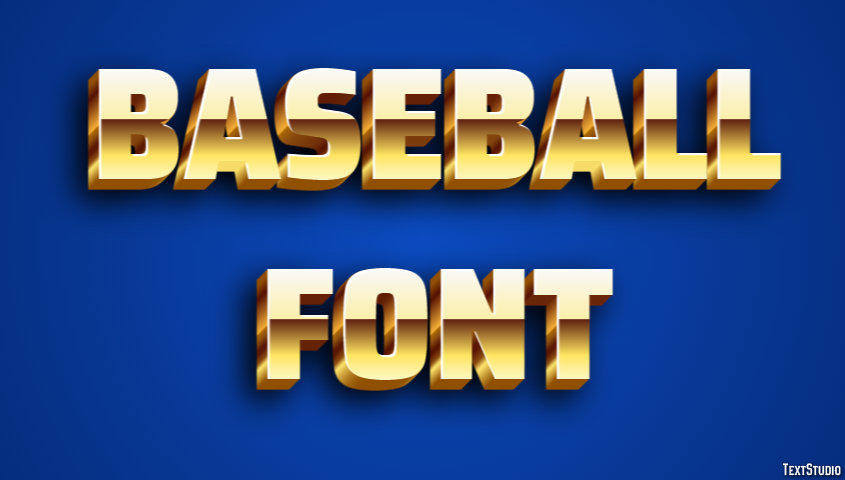 Baseball Font テキスト効果