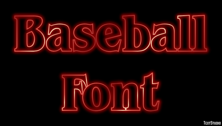 Baseball Font テキスト効果