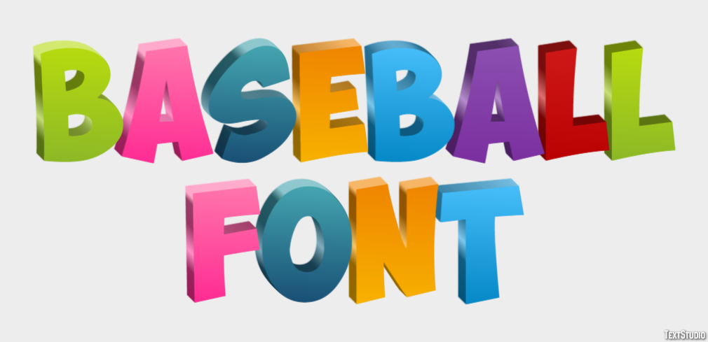 Baseball Font テキスト効果