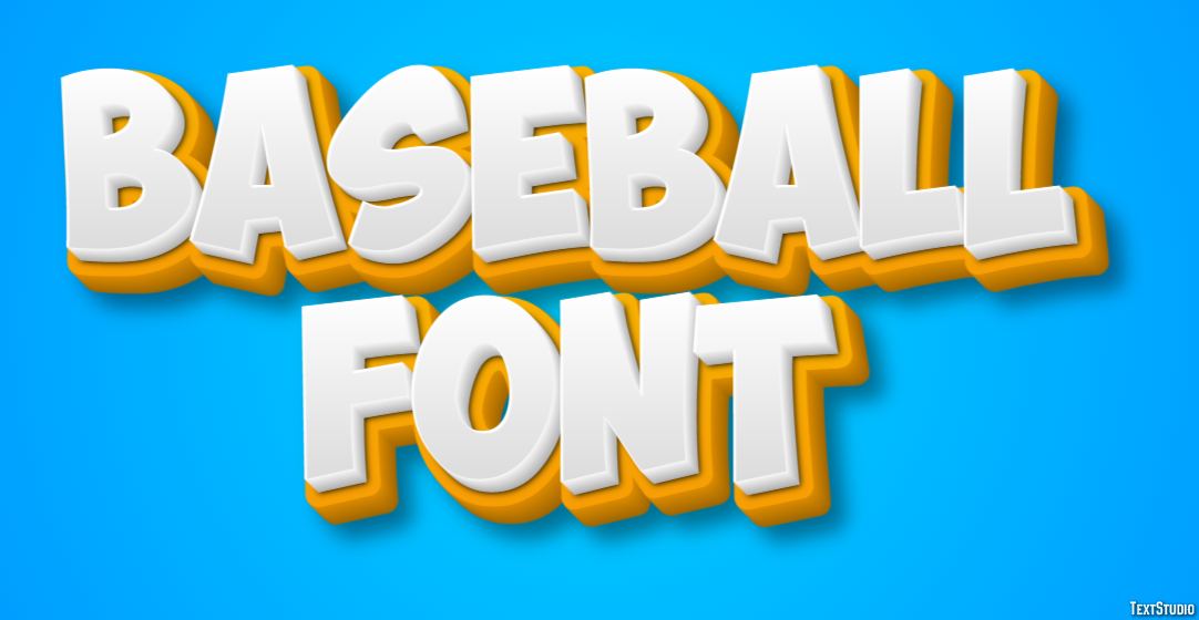 Baseball Font テキスト効果