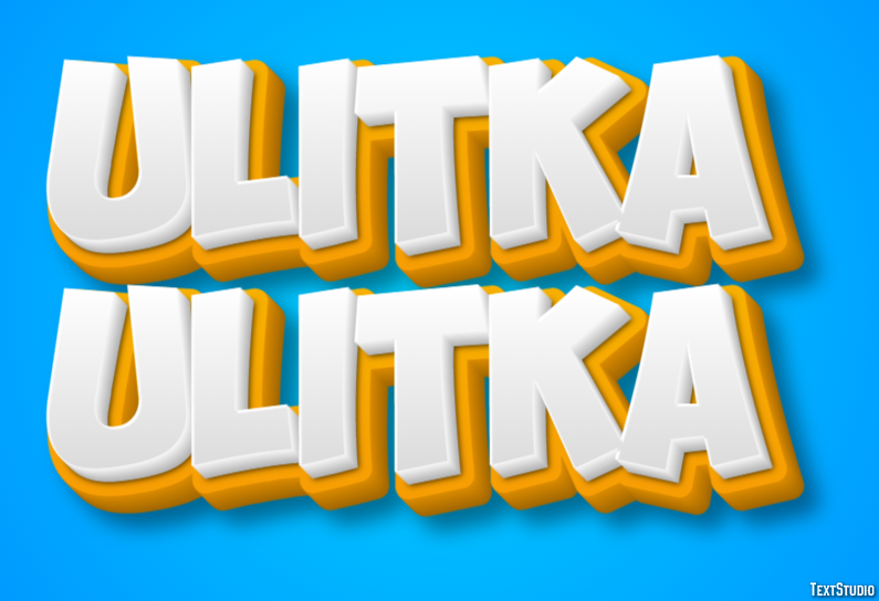 улитка ulitka Текстовый эффект