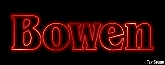 Bowen Efekt tekstowy