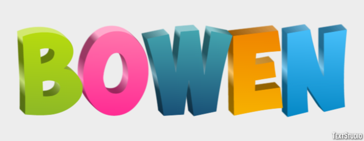 Bowen Efekt tekstowy