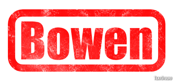 Bowen Efekt tekstowy