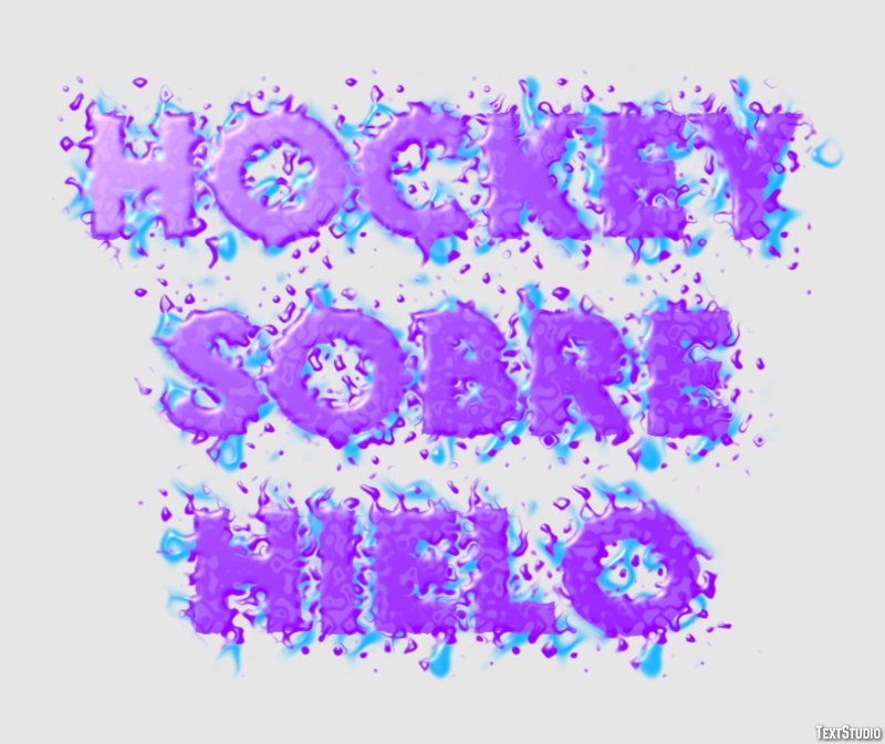 Hockey sobre hielo Efecto de texto