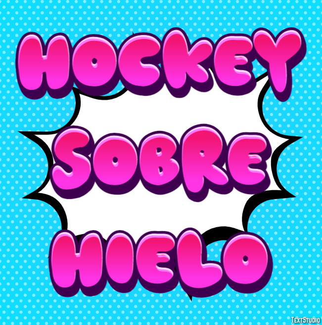 Hockey sobre hielo Efecto de texto