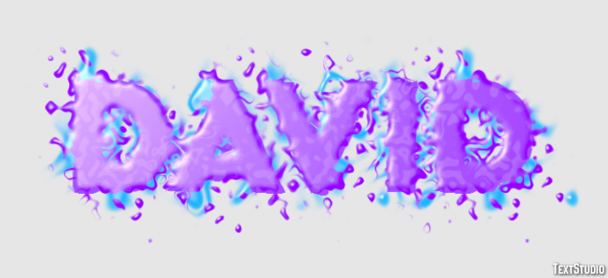 David Эффект текста
