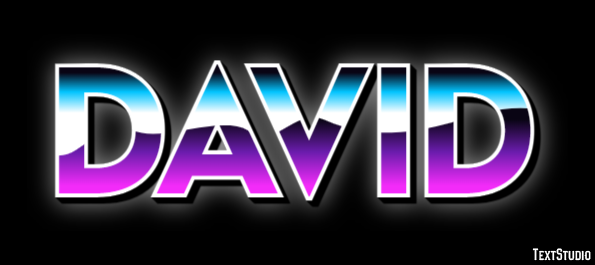 David Эффект текста