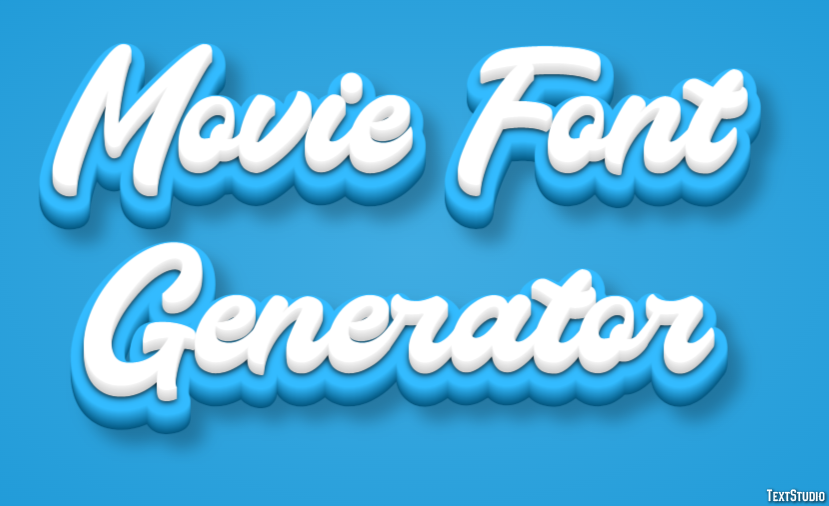 Movie Font Generator Efekt tekstowy