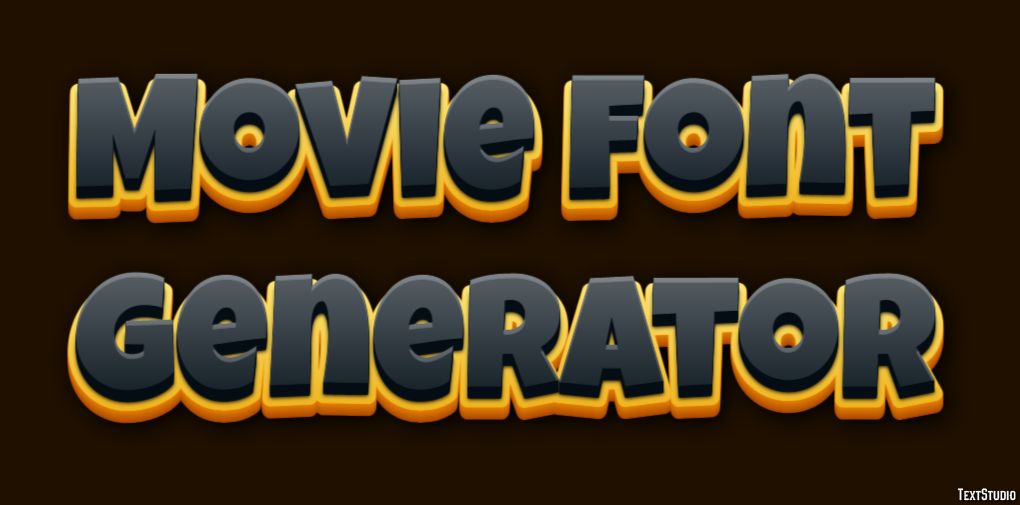 Movie Font Generator Efekt tekstowy