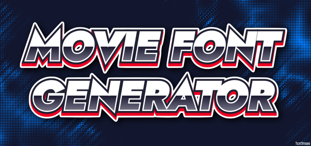 Movie Font Generator Efekt tekstowy