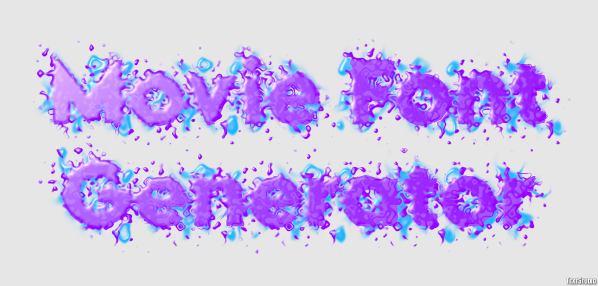 Movie Font Generator Efecto de Texto