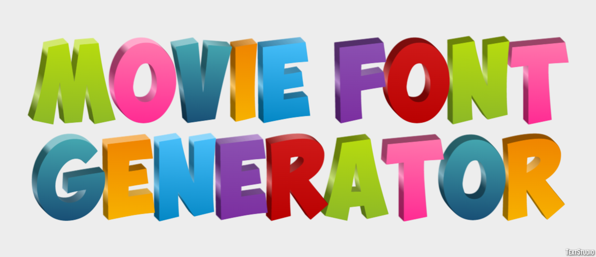 Movie Font Generator Efekt tekstowy