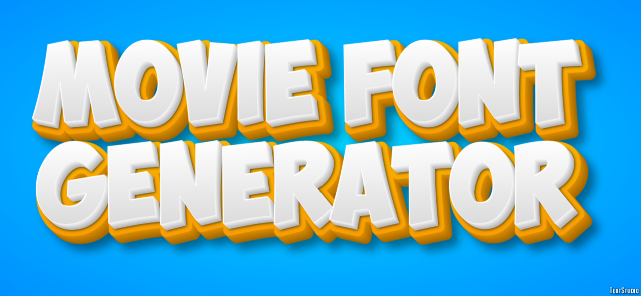 Movie Font Generator Efekt tekstowy