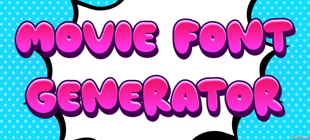 Movie Font Generator Efekt tekstowy