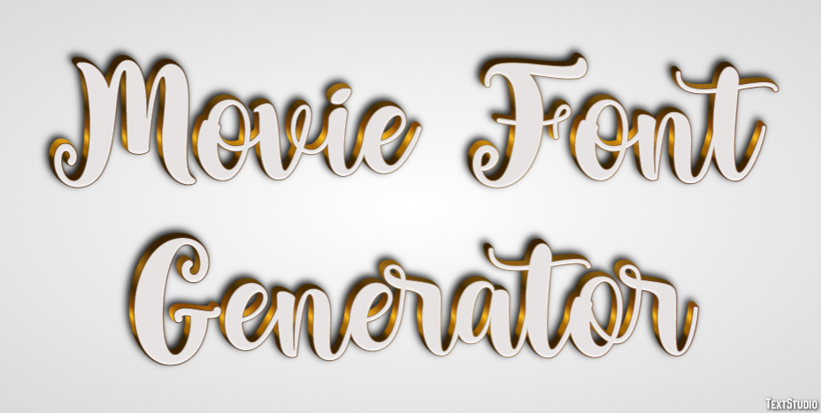 Movie Font Generator Efekt tekstowy
