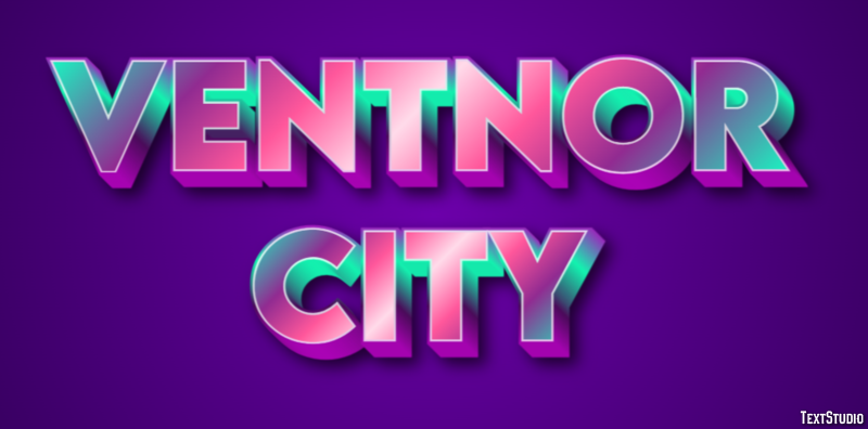 Ventnor City テキスト効果