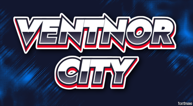 Ventnor City Tekst Effect
