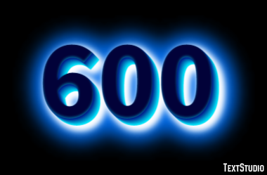 600 Text Effect