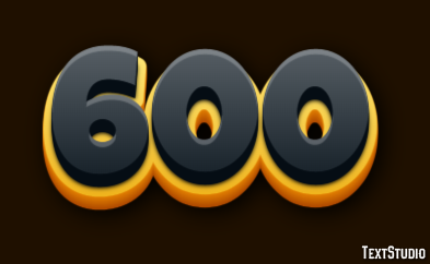 600 Text Effect