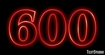600 Text Effect