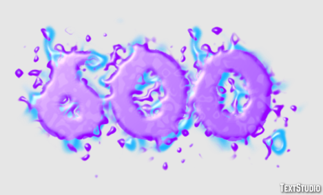 600 Text Effect