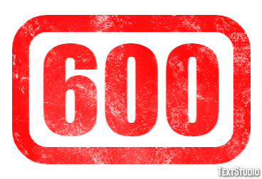 600 Text effect