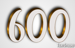 600 Text effect