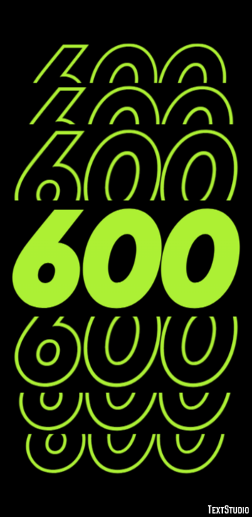 600 Text Effect