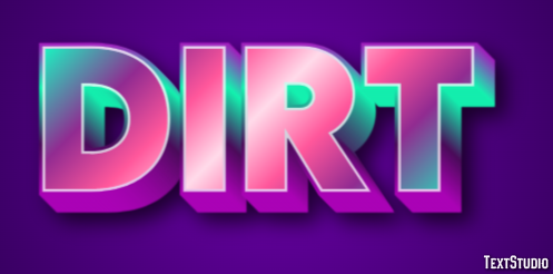 Dirt Efecto de Texto