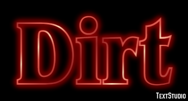 Dirt Efecto de Texto