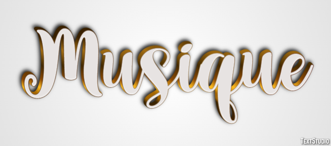 Musique Efecto de Texto