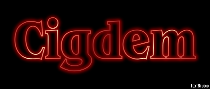 Cigdem Эффект текста