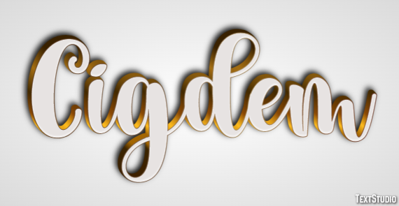 Cigdem Эффект текста