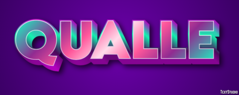 Qualle Effet de texte