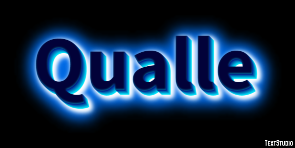 Qualle Texteffekt