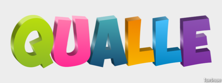Qualle Effet de texte