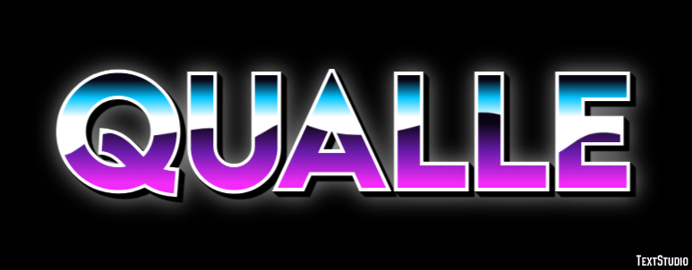 Qualle Texteffekt
