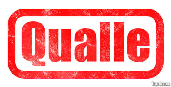 Qualle Texteffekt