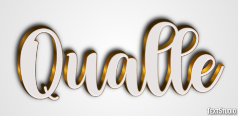 Qualle Effet de texte